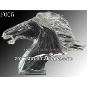 K9 Crystal Hand Sculpted Horse Head